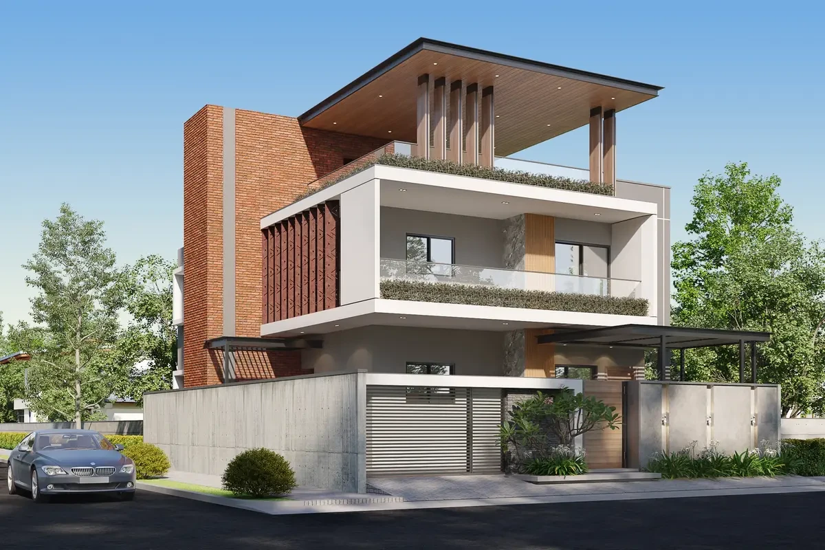 3D Apartment Design Visualization - 4BHK Layout