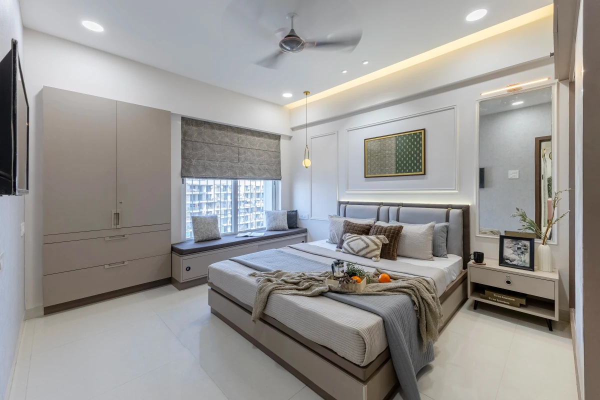 Living Area Interior Design - Spacious Kharadi